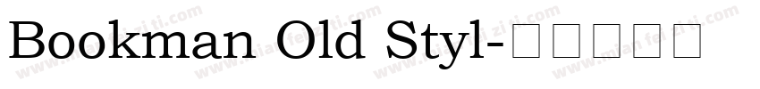 Bookman Old Styl字体转换